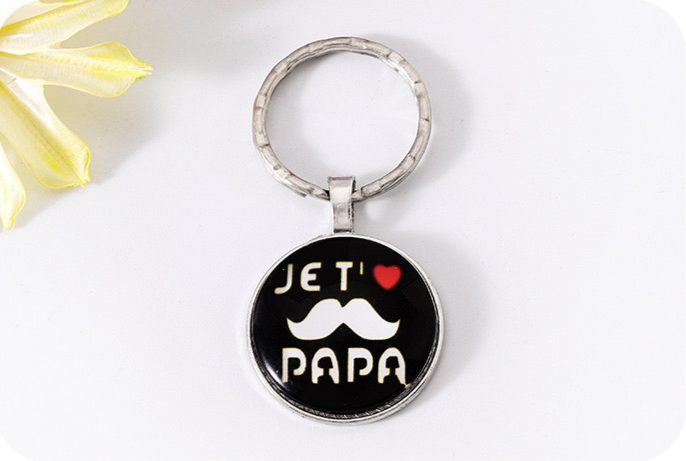 Porte Clés - Message Je t'aime Papa - Fête père - Annonce grossesse - Pendentif Sac