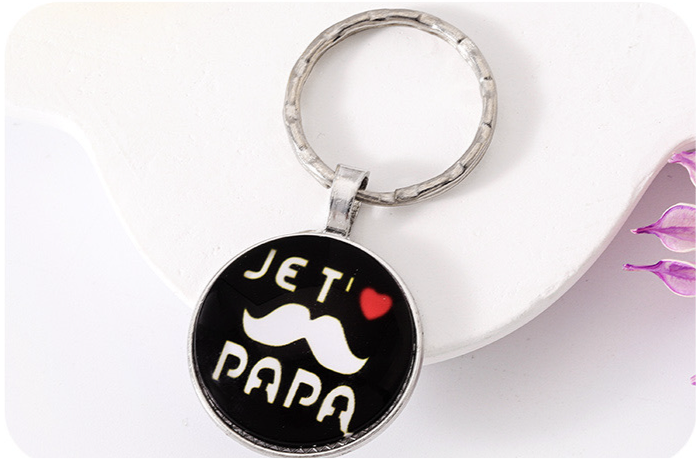 Porte Clés - Message Je t'aime Papa - Fête père - Annonce grossesse - Pendentif Sac