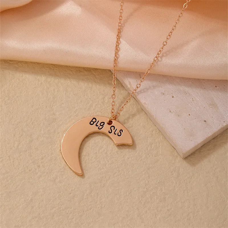 Lot de 3 Colliers - Soeurs - Ainée Cadette Benjamine - Famille Enfant Soeur Filles - Fantaisie - Pendentif Coeur Puzzle - Acier Inoxydable Plaqué Or