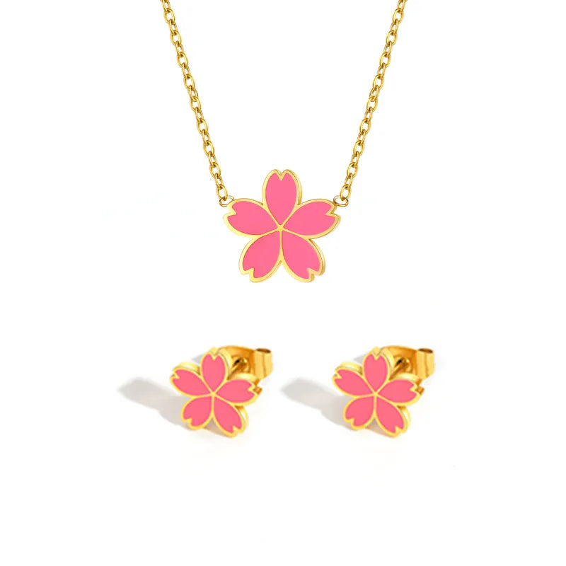 CHILD - 3-piece set Necklace Bracelet Ring Cat Kitten Fantasy - Cat Lovers - Cute Gold Rhinestone