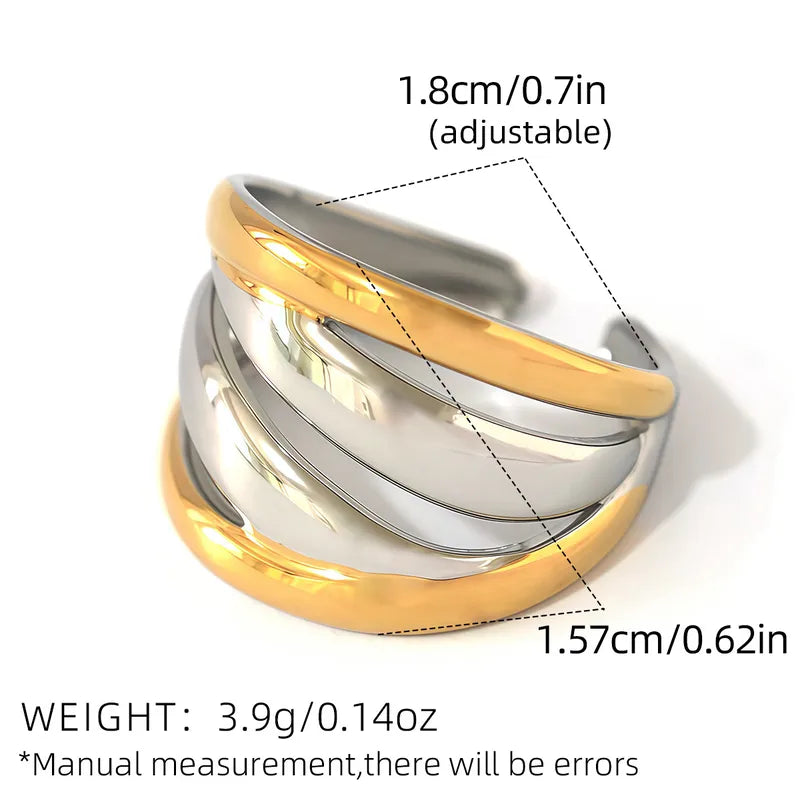 Set of 2 Heartbeat Heartbeat Friendship Rings - BFF Best Friends Couple Lovers - Adjustable Rings - Electrocardiogram