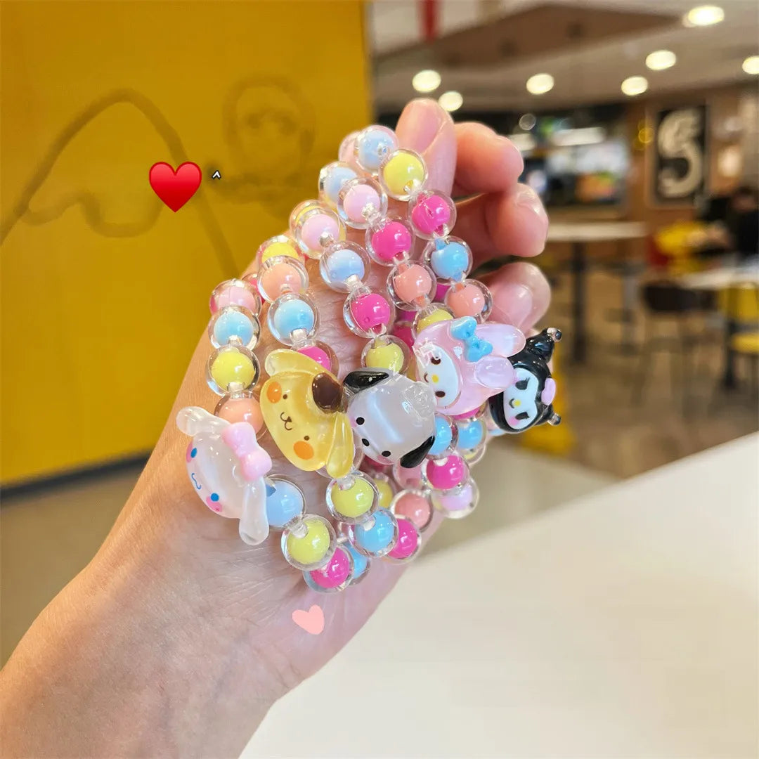 Bracelet Perle Élastique - Perle Fantaisie - Animaux Mignon Petite Fille