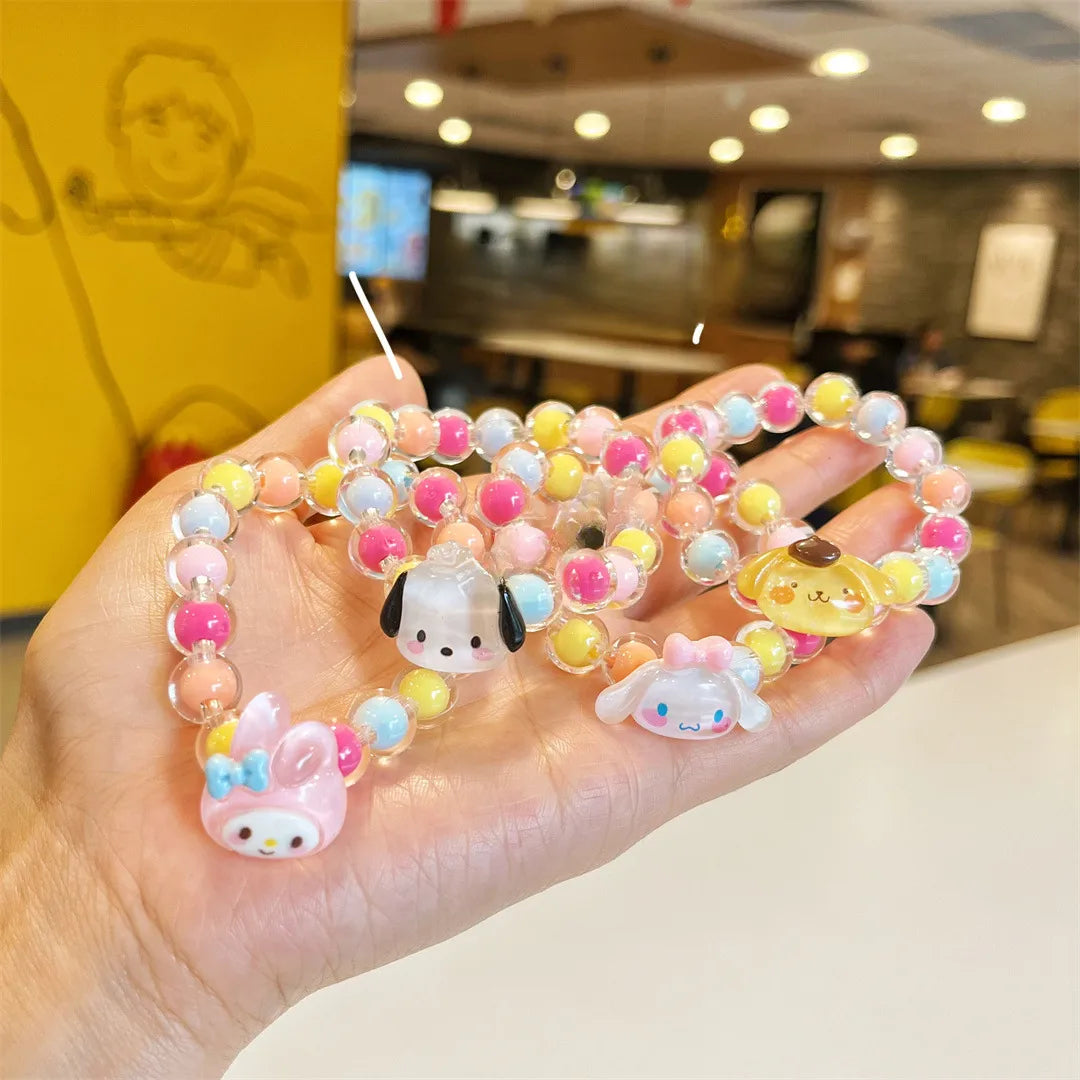 Bracelet Perle Élastique - Perle Fantaisie - Animaux Mignon Petite Fille