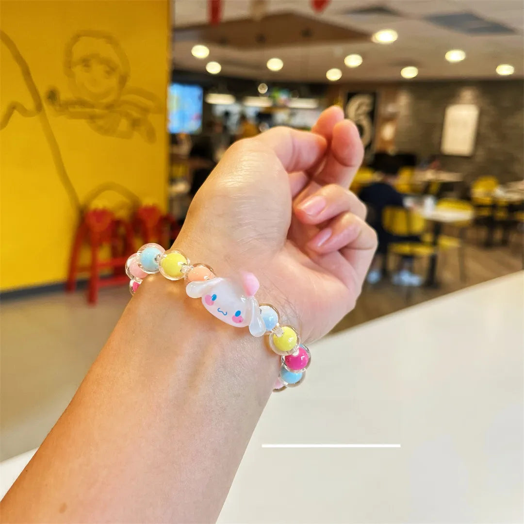 Bracelet Perle Élastique - Perle Fantaisie - Animaux Mignon Petite Fille