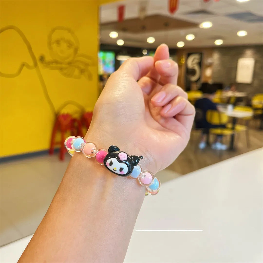 Bracelet Perle Élastique - Perle Fantaisie - Animaux Mignon Petite Fille