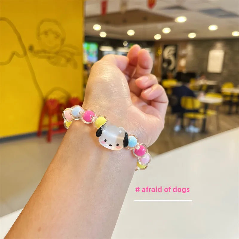 Bracelet Perle Élastique - Perle Fantaisie - Animaux Mignon Petite Fille