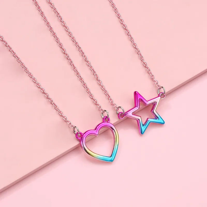 Lot de 2 Colliers BFF - Coeur Etoile - Best Friends Forever