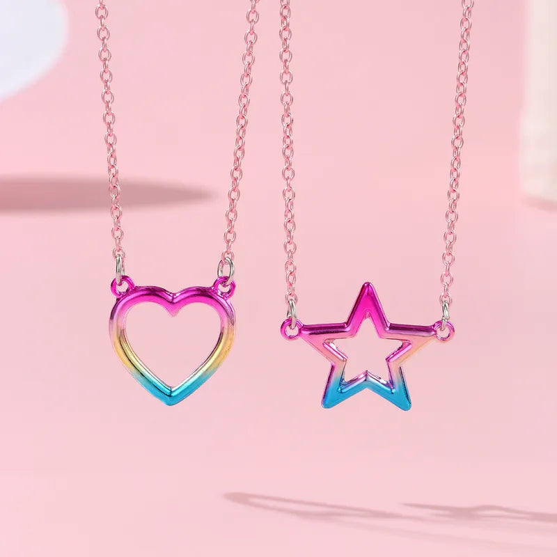 Lot de 2 Colliers BFF - Coeur Etoile - Best Friends Forever