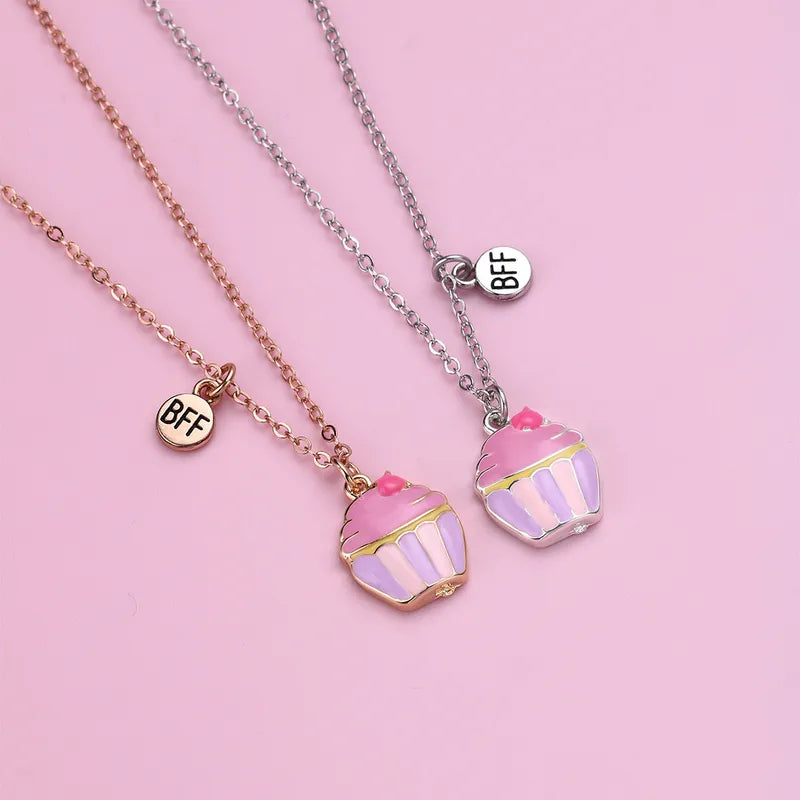 Lot de 2 Colliers BFF - CupCake - Best Friends Forever