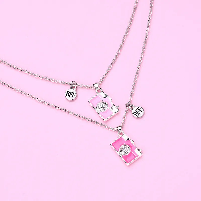 Lot de 2 Colliers BFF - Appareil Photo - Best Friends Forever