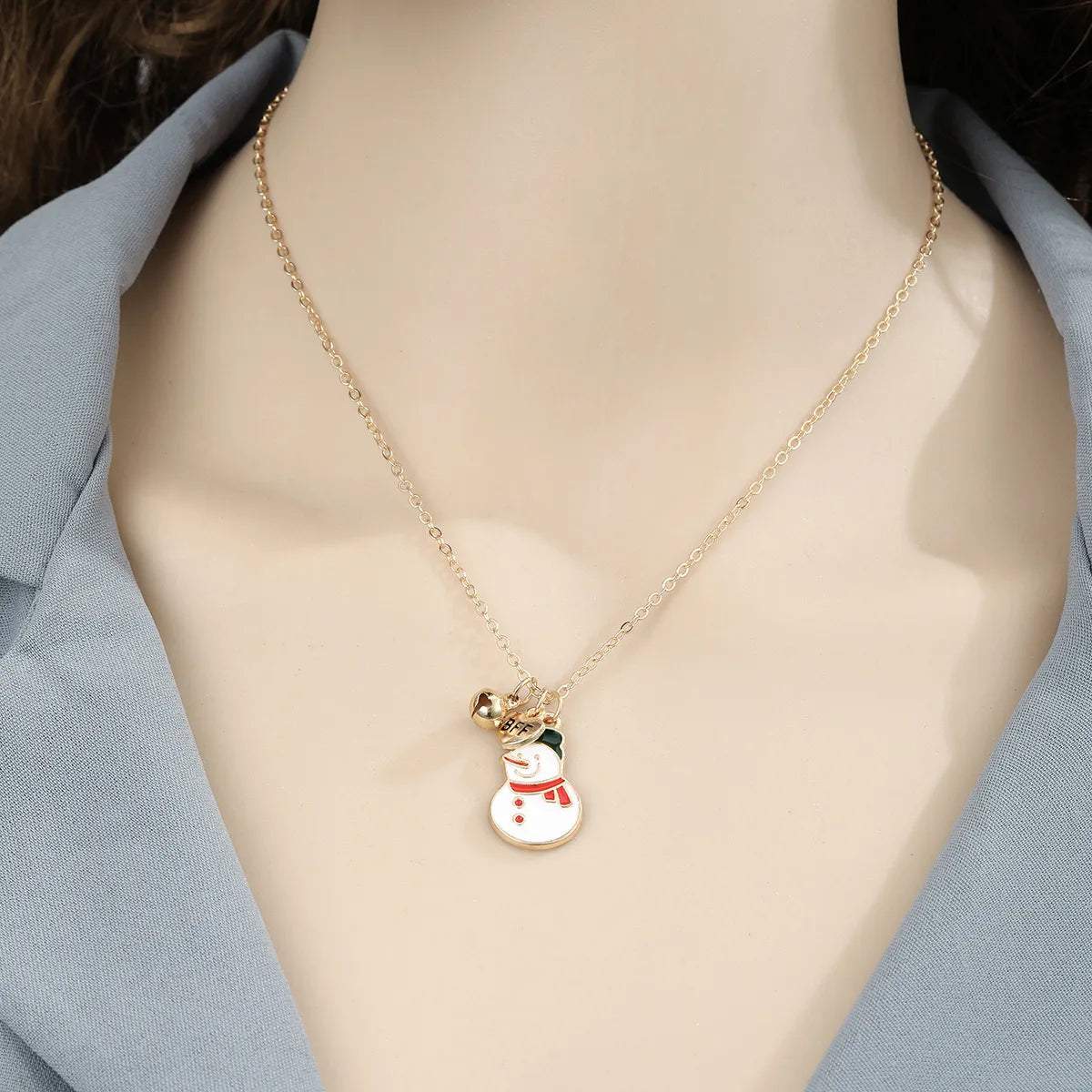 CHILDREN - Set of 2 Friendship Necklace Chains - BFF Best Friends Forever - Fantasy - Butterfly Pendant