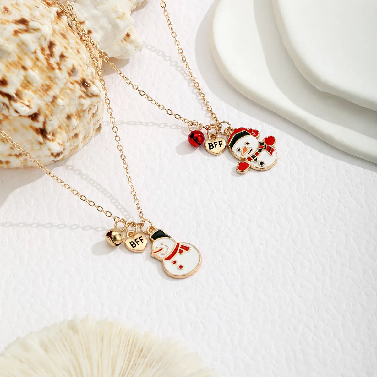 CHILDREN - Set of 2 Friendship Necklace Chains - BFF Best Friends Forever - Fantasy - Butterfly Pendant