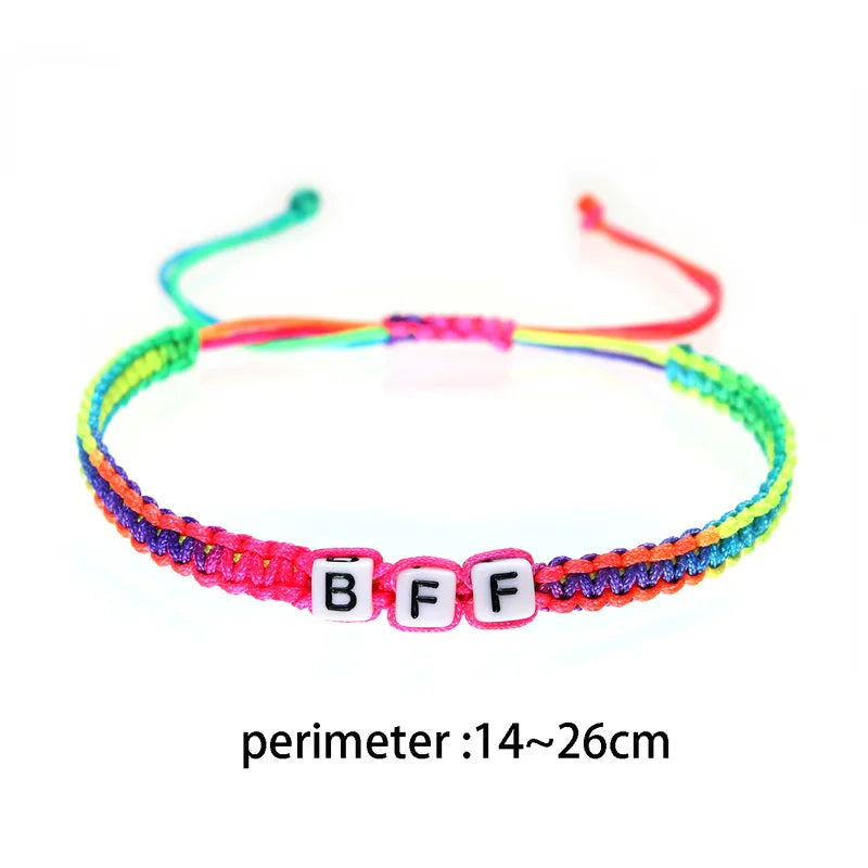 Bracelets D'amitié Cordon Réglable - Fluorescent - BFF - Best Friends Forever