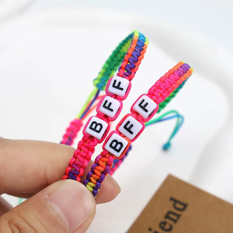 Bracelets D'amitié Cordon Réglable - Fluorescent - BFF - Best Friends Forever