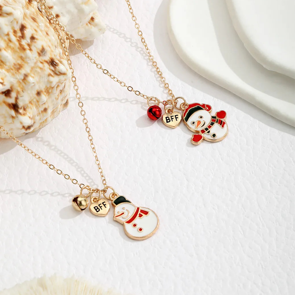 CHILDREN - Set of 2 Friendship Necklace Chains - BFF Best Friends Forever - Fantasy - Butterfly Pendant