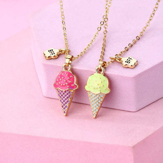 Lot de 2 Colliers BFF - Glace - Best Friends Forever