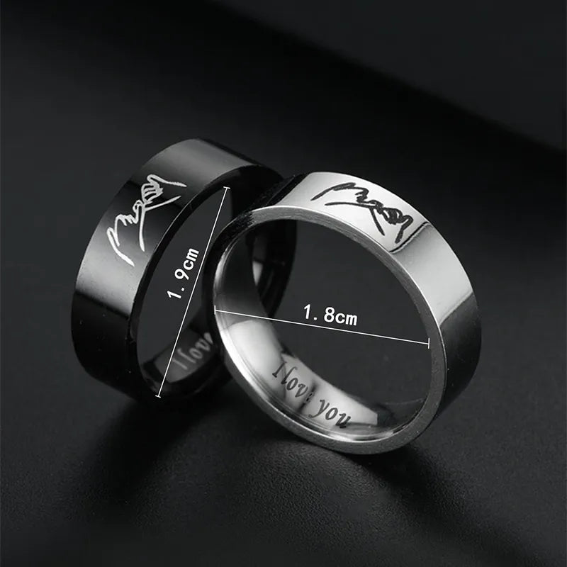 Lot de 2 Anneaux pour Adultes - Bagues - Mains Petit Doigt Lié - BFF - Best Friends Forever - Couple Amoureux Amitié