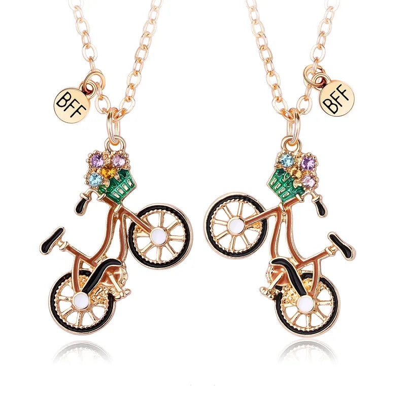 Lot de 2 Colliers BFF - Vélos - Best Friends Forever