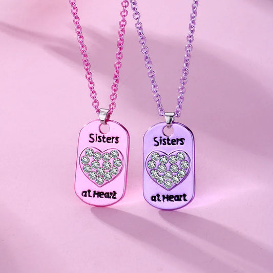 Lot de 2 Colliers BFF - Soeur de Coeur - Best Friends Forever