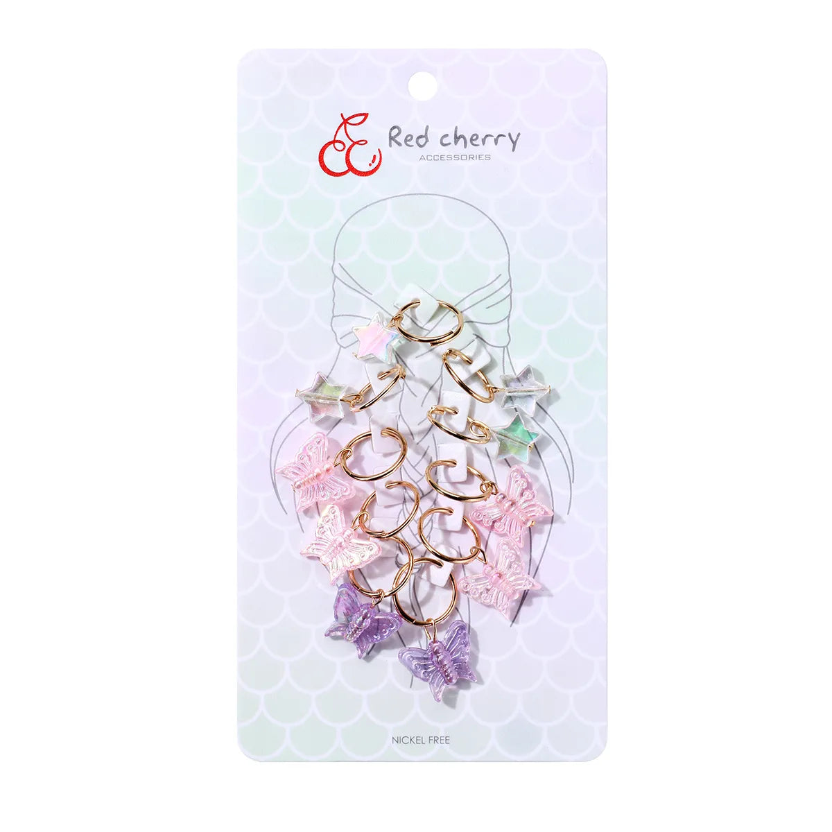 Bijoux de Cheveux - Coiffure - Mignon Romantique Sucré Papillon Etoile - Coiffe de Fête - Accessoire de Tête