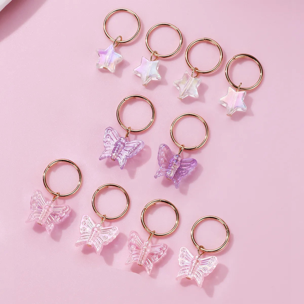 Bijoux de Cheveux - Coiffure - Mignon Romantique Sucré Papillon Etoile - Coiffe de Fête - Accessoire de Tête