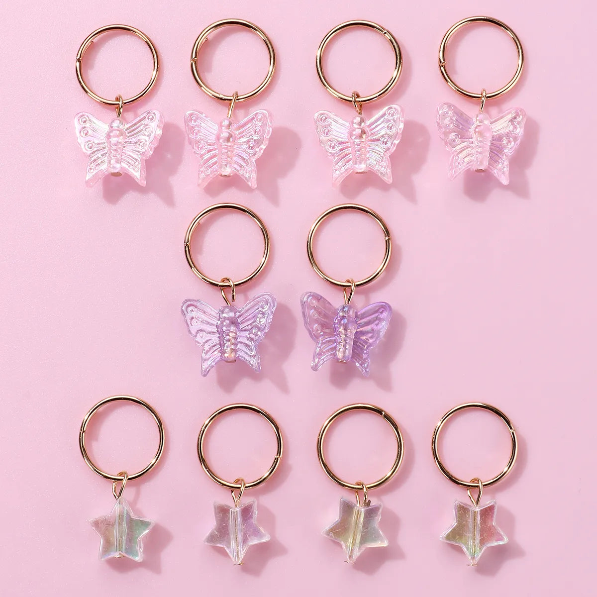 Bijoux de Cheveux - Coiffure - Mignon Romantique Sucré Papillon Etoile - Coiffe de Fête - Accessoire de Tête