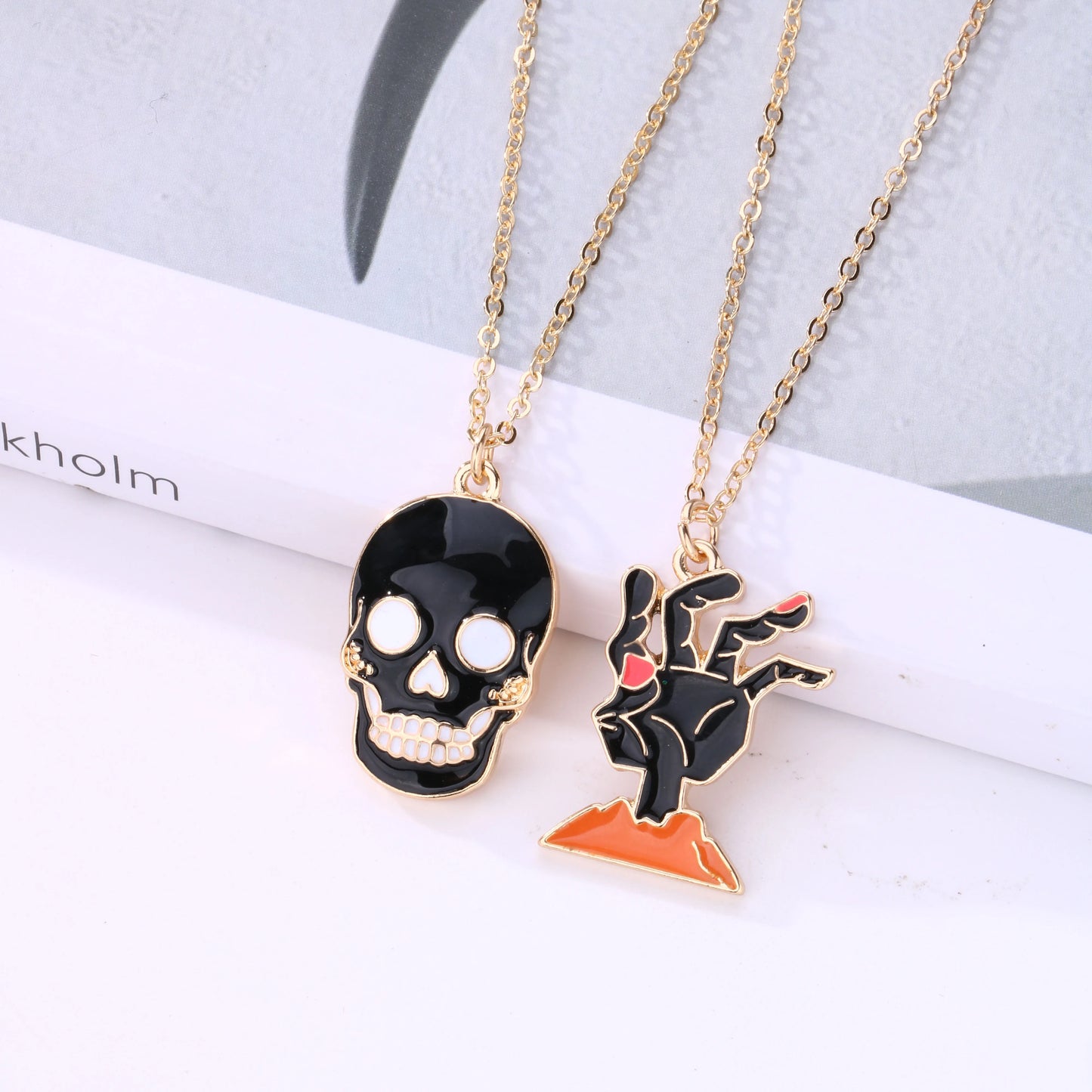 Fashion Necklace - Cute Ghost Unisex Pendant - Alloy