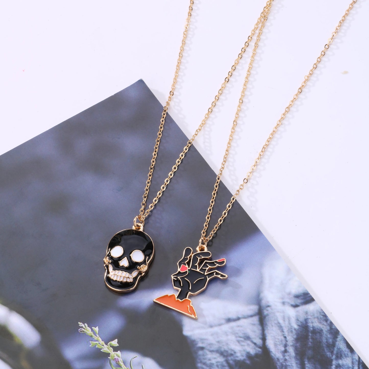 Fashion Necklace - Cute Ghost Unisex Pendant - Alloy