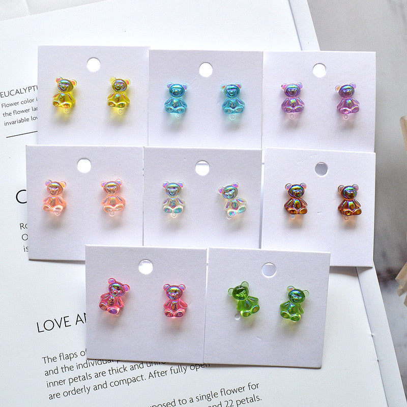 Boucles Oreilles Ourson - Bonbon Ourson Haribo - Mignon - Résine