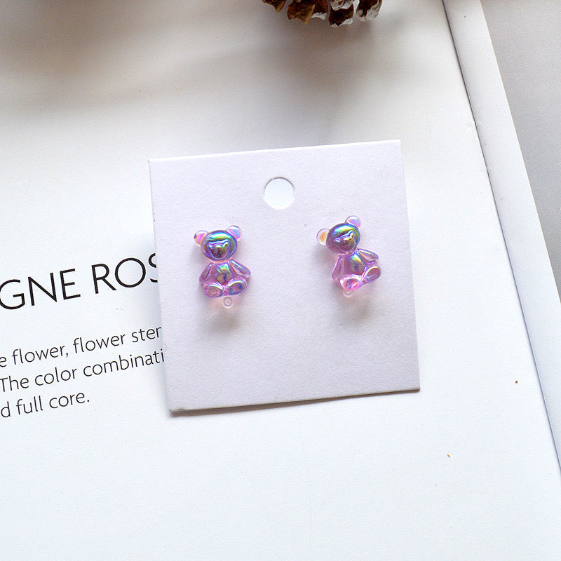Boucles Oreilles Ourson - Bonbon Ourson Haribo - Mignon - Résine