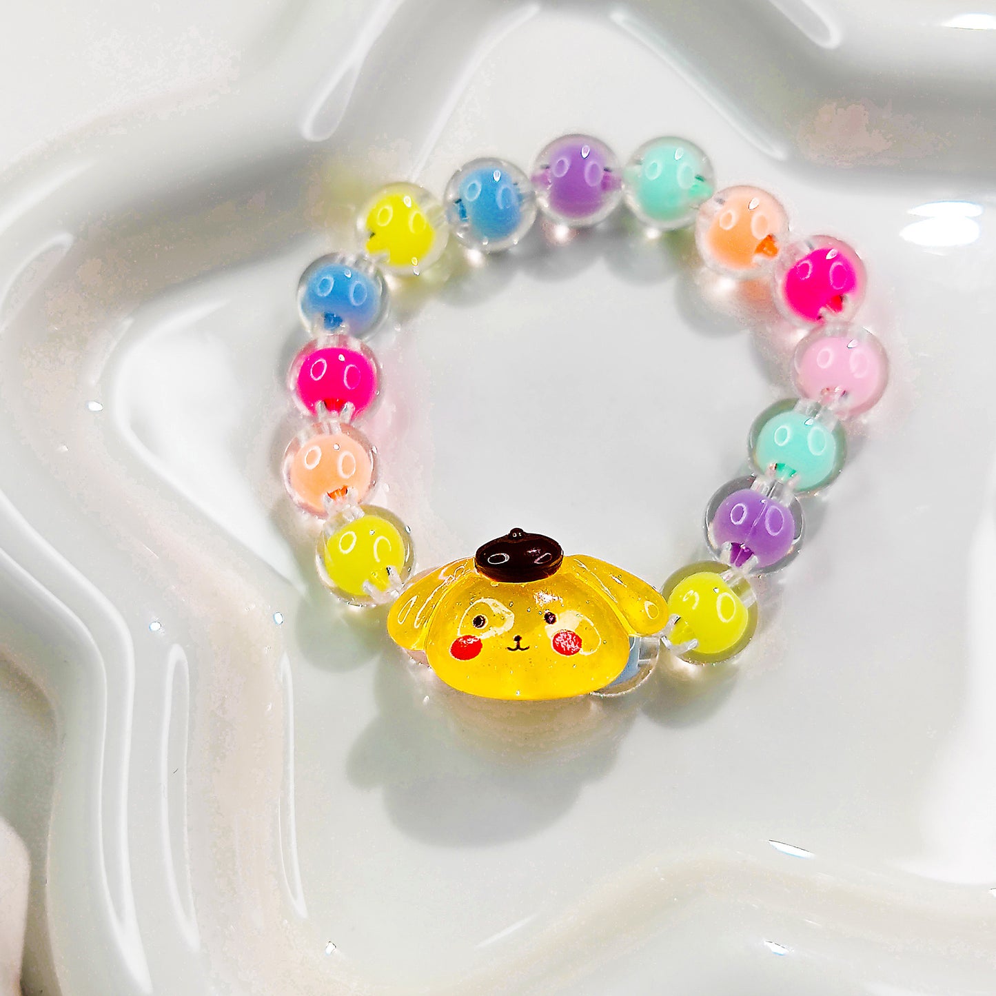 Bracelet Perle Élastique - Perle Fantaisie - Animaux Mignon Petite Fille