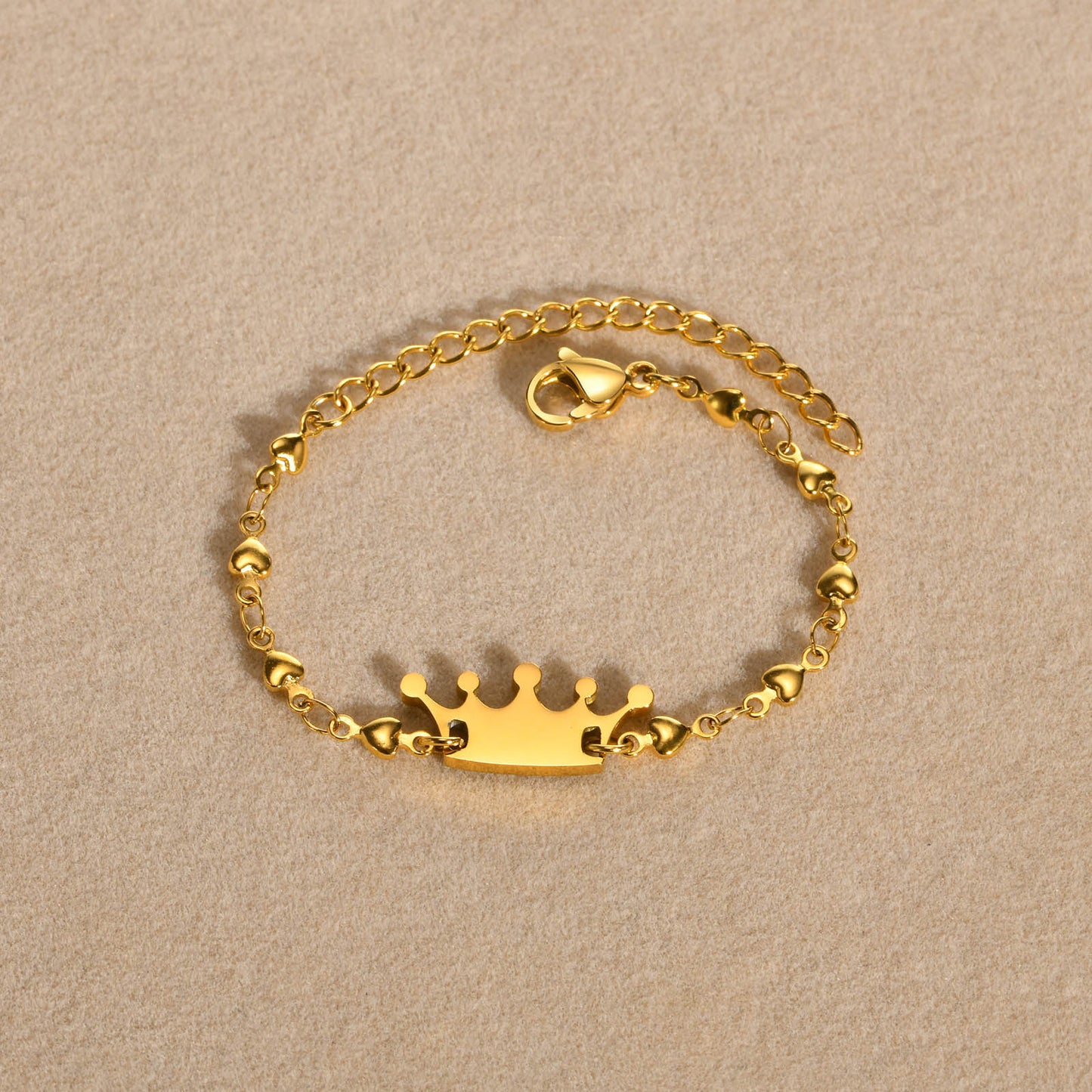 Bracelet Couronne pour Bébé ou Enfants - Acier Inoxydable - Prince Princesse - Mignon