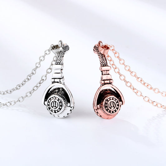 Lot de 2 Colliers D'amitié - Casque Ecouteurs Musique - BFF - Best Friends Forever - Pendentif Aimanté - Amoureux Couple Amitié