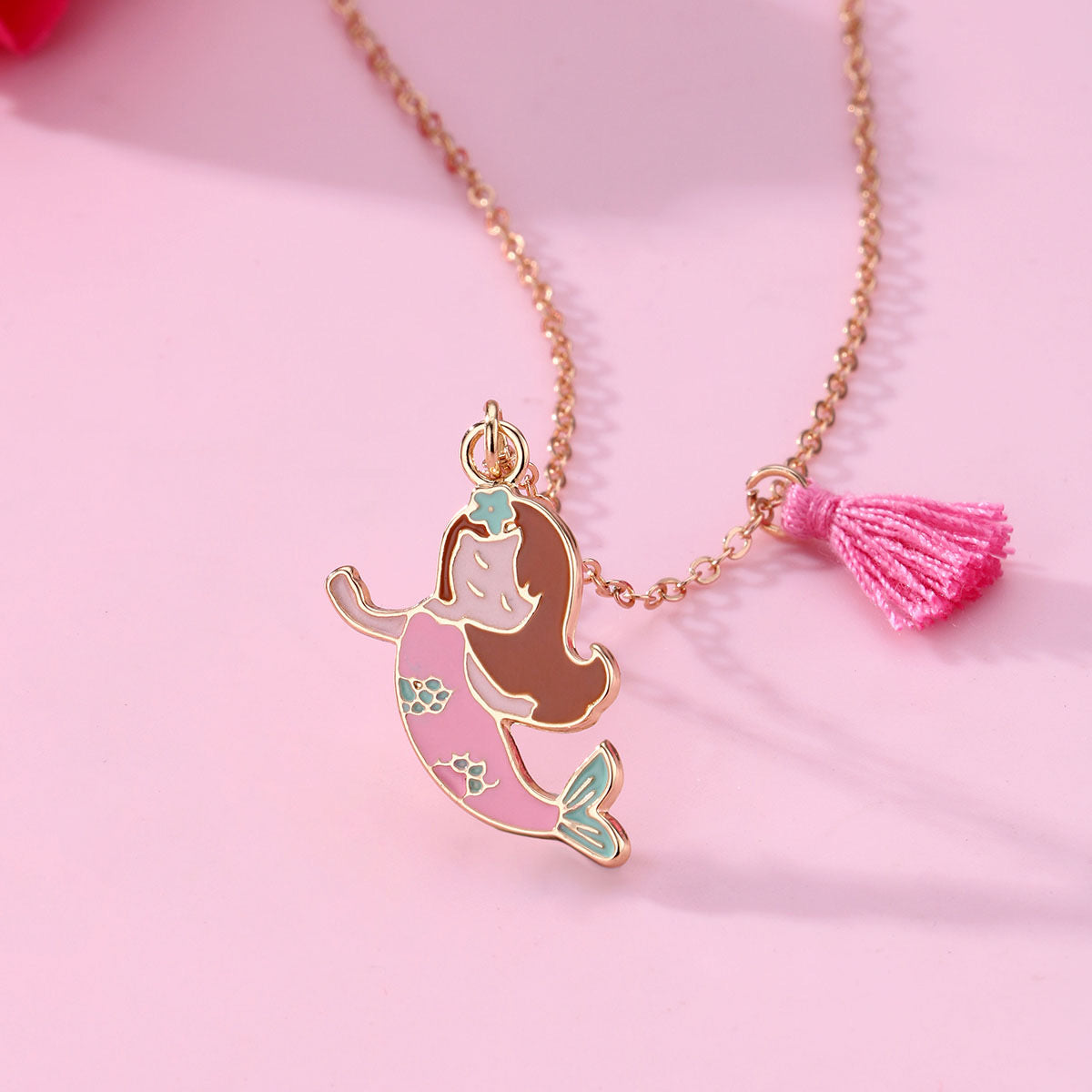 Lot de 2 Colliers D'amitié - Sirène Pompon - BFF - Best Friends Forever - Pendentif Doré ou Argenté - A partager