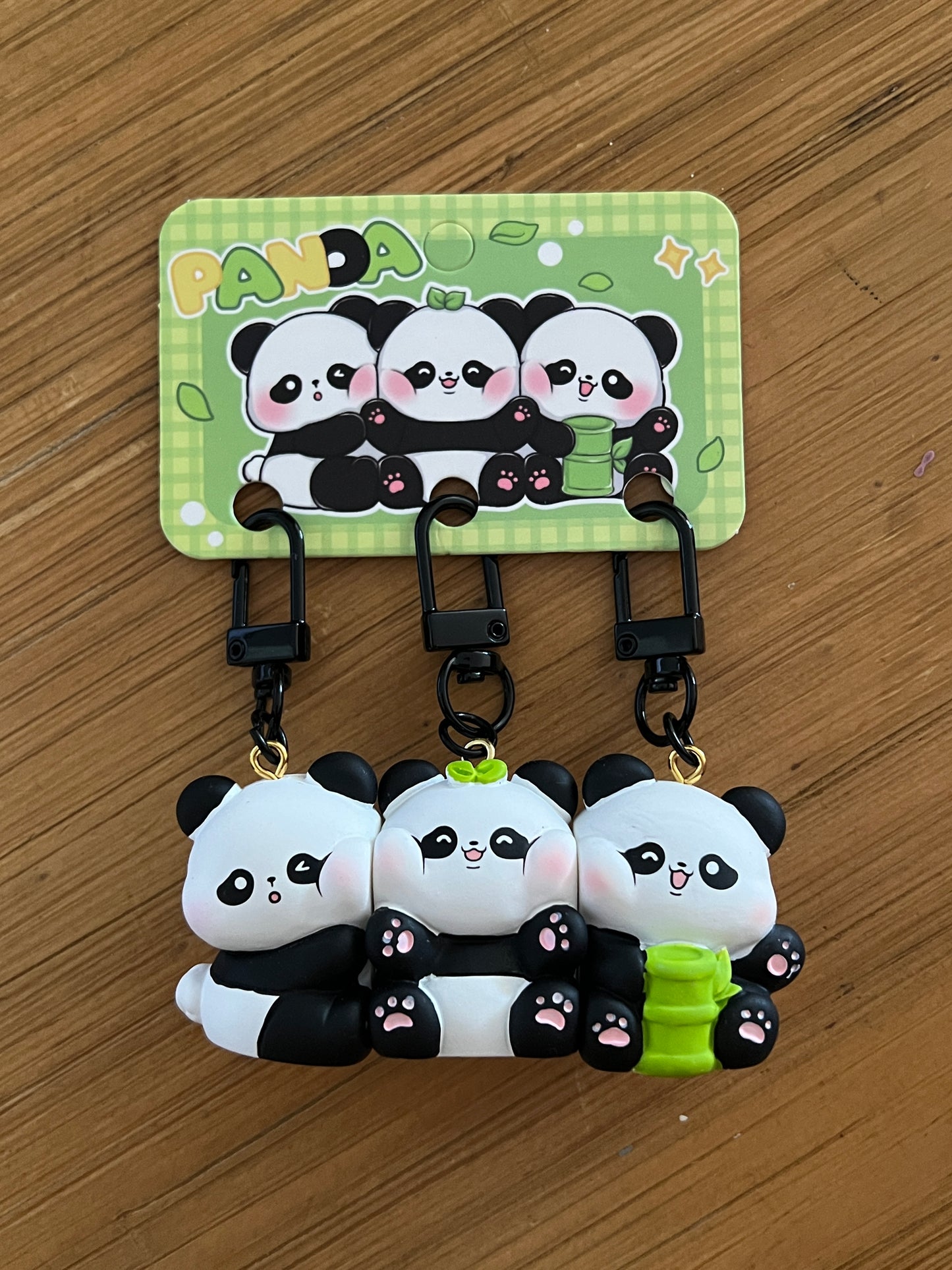 Porte Clés Trio - Mignon Pandas - A Partager à 3 - Aimanté - Amoureux - Meilleurs Amis - Pendentif Sac - BFF - Best Friends - Amitié