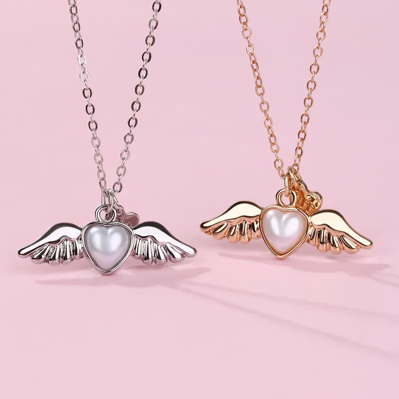 CHILDREN - Set of 2 Friendship Necklace Chains - BFF Best Friends Forever - Fantasy - Butterfly Pendant