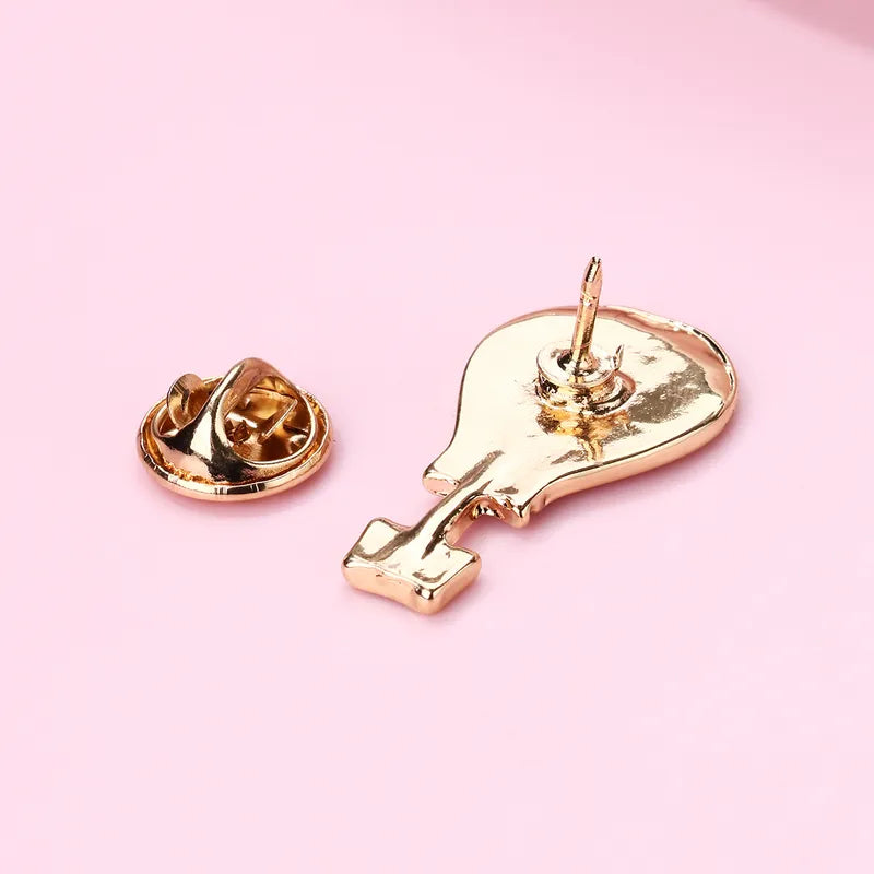 Pin's Broche avec Carte - Ballon Mongolfière Astronaute - Fantaisie - Alliage Email