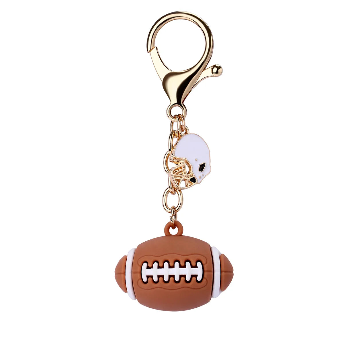 Porte Clés avec Carte - Ballons de Sport - Silicone - Pendentif Sac Kawaii Mignon Fun