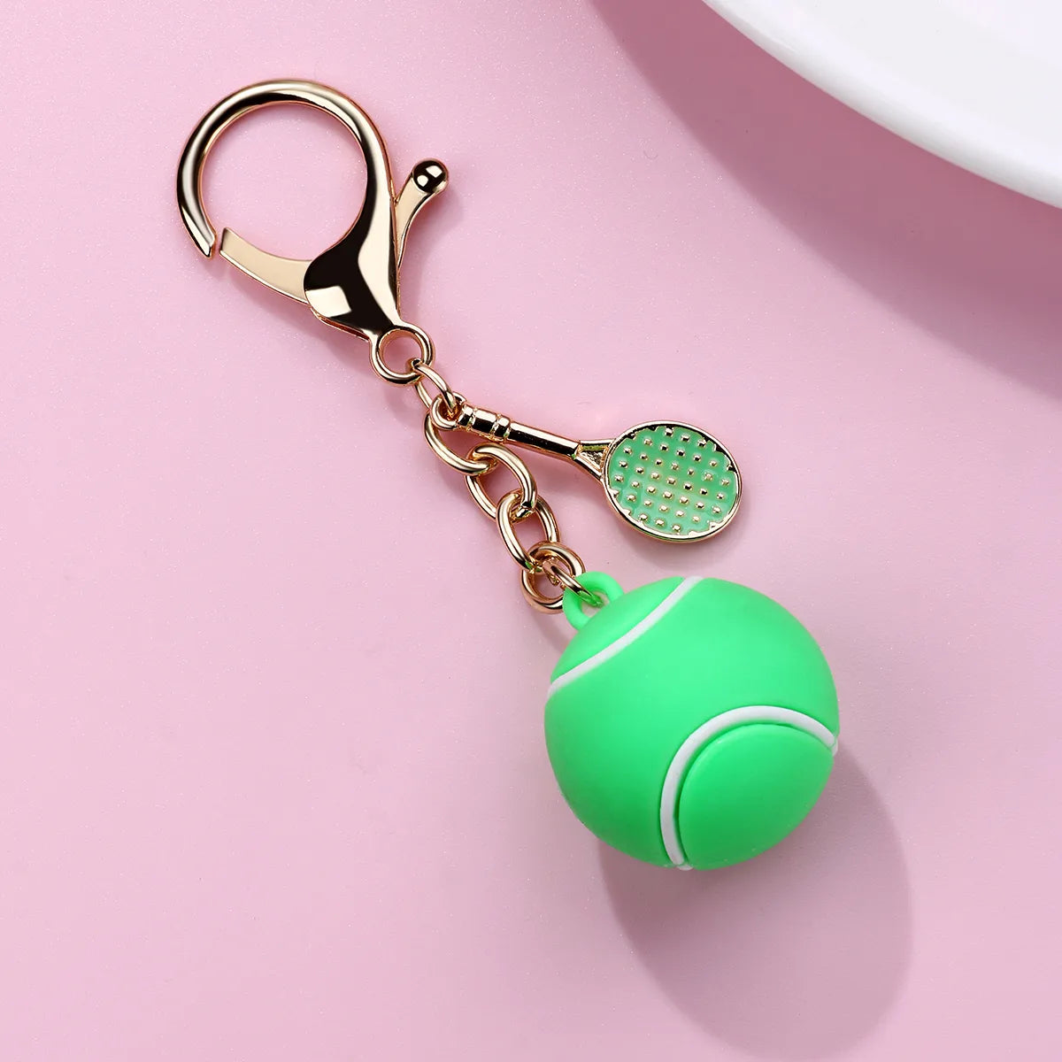 Porte Clés avec Carte - Ballons de Sport - Silicone - Pendentif Sac Kawaii Mignon Fun
