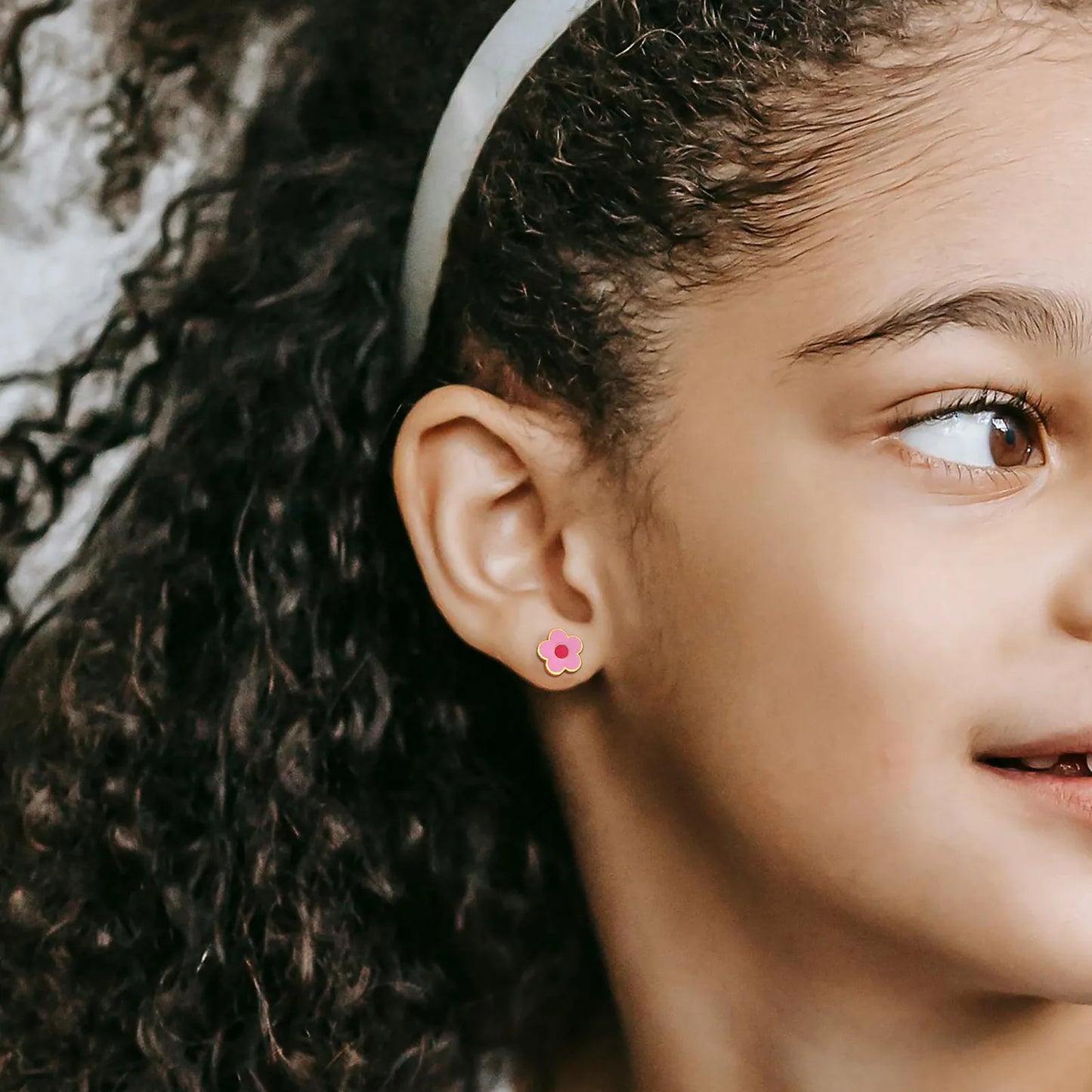 Boucles Oreilles - Papillon Fleur Couronne Coeur - Mignon - Acier Inoxydable Doré - Clous d'Oreilles