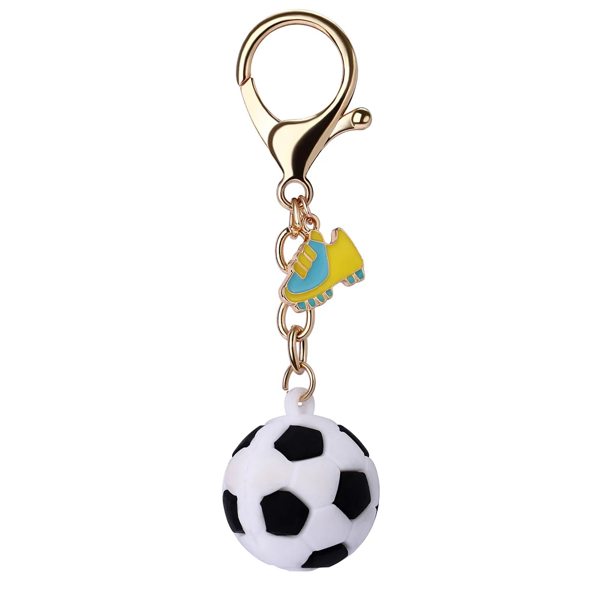 Porte Clés avec Carte - Ballons de Sport - Silicone - Pendentif Sac Kawaii Mignon Fun