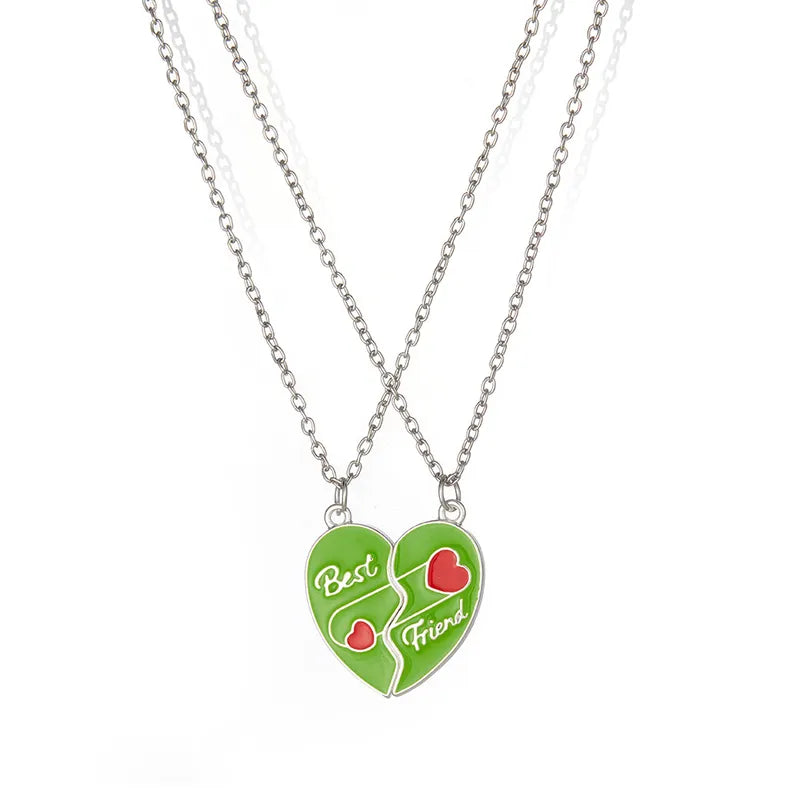 Lot de 2 Colliers ou Bracelets BFF - Coeur Aimanté Trombone - Best Friends - Amoureux Meilleurs Amis Couple Amitié