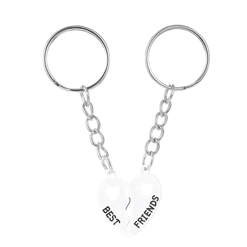 Porte Clés Aimanté - Coeur BFF - A Partager - Amoureux - Pendentif Sac - Best Friends - Amitié