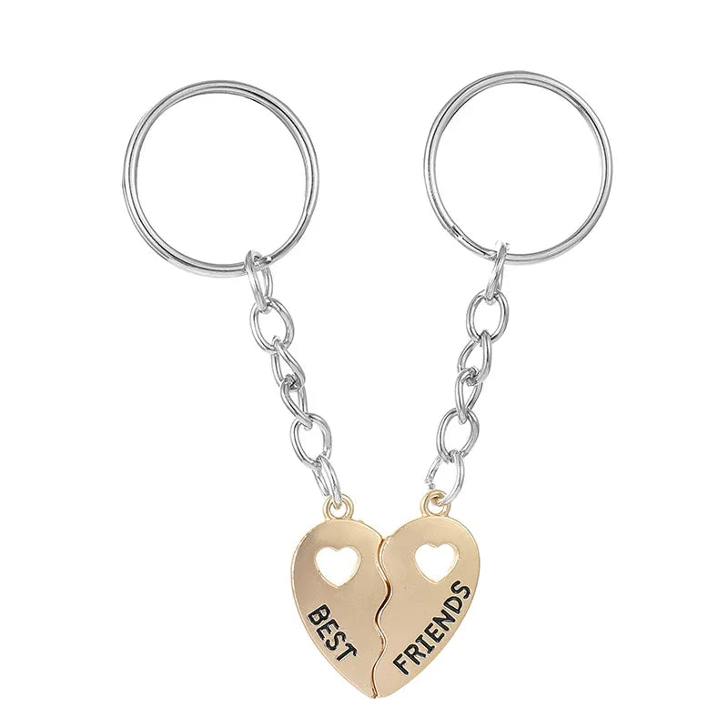Porte Clés Aimanté - Coeur BFF - A Partager - Amoureux - Pendentif Sac - Best Friends - Amitié