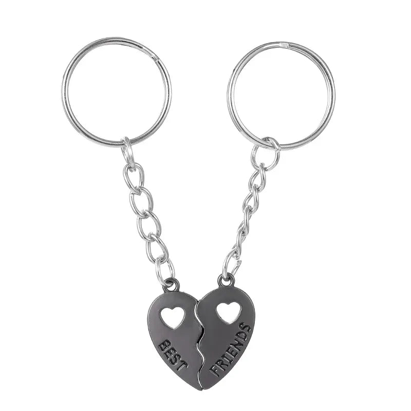 Porte Clés Aimanté - Coeur BFF - A Partager - Amoureux - Pendentif Sac - Best Friends - Amitié