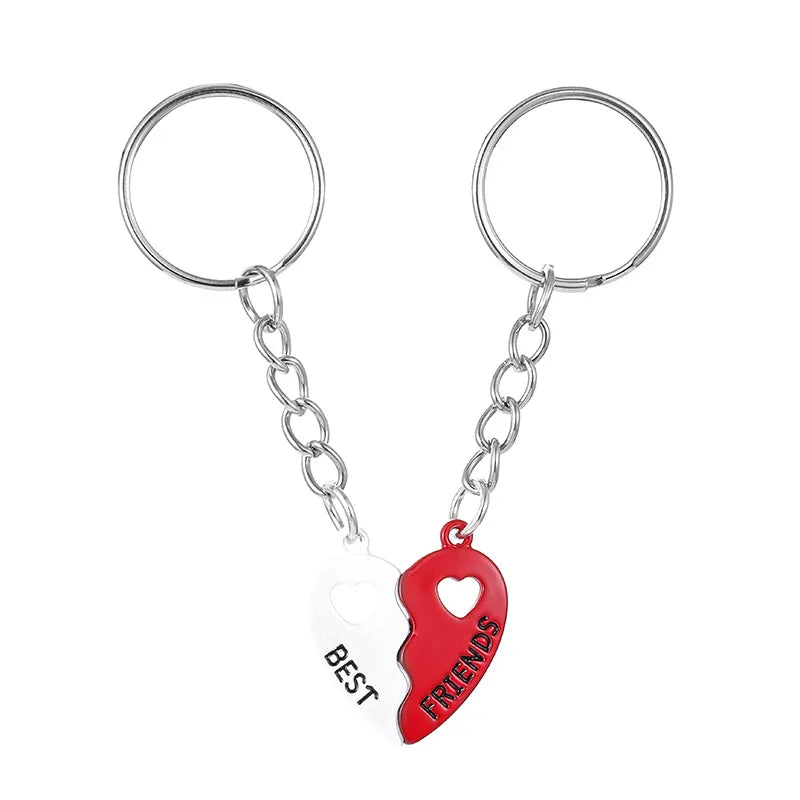 Porte Clés Aimanté - Coeur BFF - A Partager - Amoureux - Pendentif Sac - Best Friends - Amitié