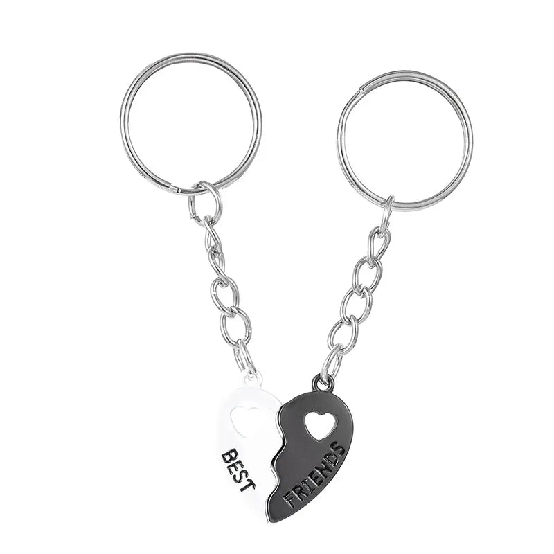 Porte Clés Aimanté - Coeur BFF - A Partager - Amoureux - Pendentif Sac - Best Friends - Amitié