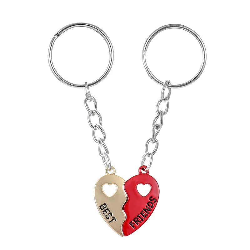 Porte Clés Aimanté - Coeur BFF - A Partager - Amoureux - Pendentif Sac - Best Friends - Amitié