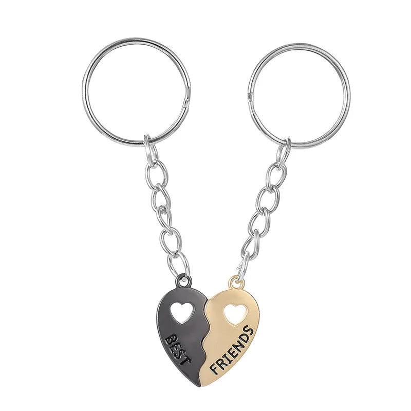 Porte Clés Aimanté - Coeur BFF - A Partager - Amoureux - Pendentif Sac - Best Friends - Amitié
