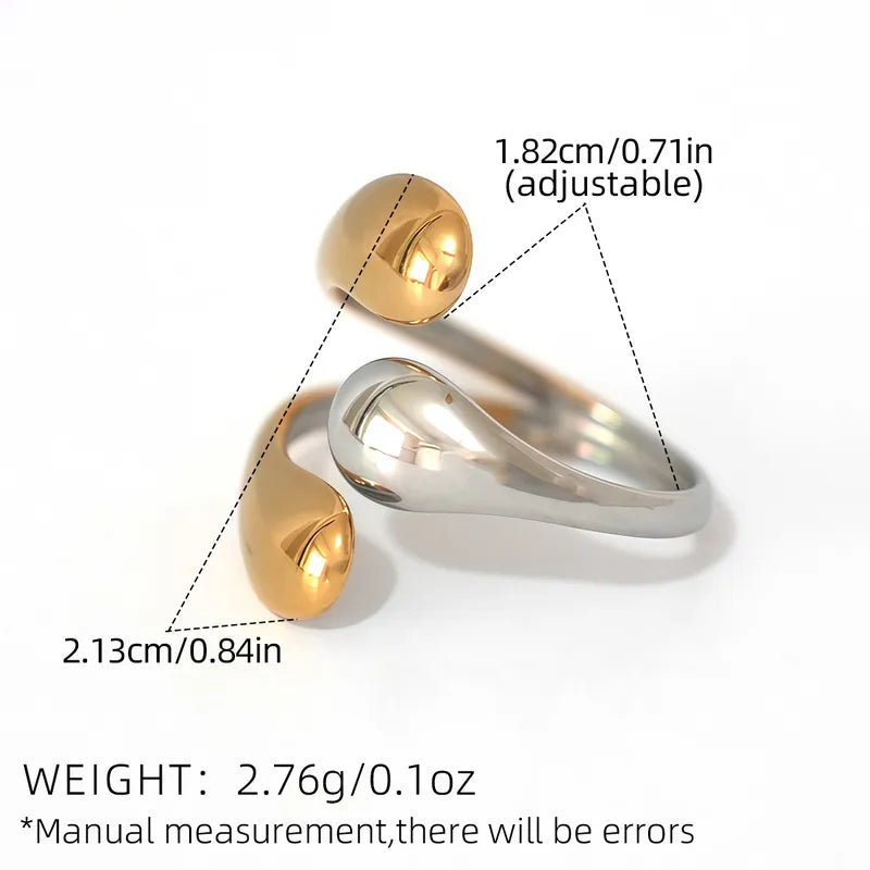 Set of 2 Heartbeat Heartbeat Friendship Rings - BFF Best Friends Couple Lovers - Adjustable Rings - Electrocardiogram